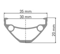 DT Swiss E 593 Pin-joined Rim - Presta - 32 Hole - Black (29 Inch) Siz