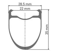 Dt Swiss Erc 1100 Dicut 35 isc Tubeless Road Front Wheel Silver 12 x 100 mm 12 x 100 mm Black