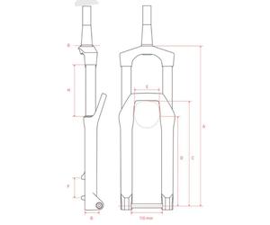 Dt Swiss F 232 One Manual Boost 15x110 Mm 51 Offset Mtb Fork 29´´ Black