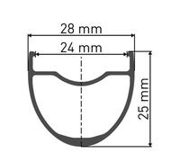 Dt Swiss G 540 700c Disc Tubeless Gravel Rim Silver 700C 24H 700C 24H Black