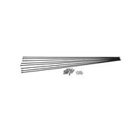 Dt Swiss Hx 1501 Spline 29´´ Spokes Silver One Size Black
