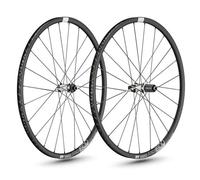DT Swiss PR 1600 Spline 23 Disc Clincher Road Wheelset - 700c - Black 12mm Front - 142x12mm Rear Shimano Centerlock Pair 10-11 Speed Clincher 700c