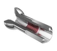 Dt Swiss Pro Head Pro Lock Nickel Plated Bike Nipples 100 Units 2.34 x 14 mm Silver