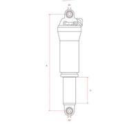 Dt Swiss R 232 One Remote R2 Trunnion Mount Shock Absorber 55 mm Black