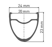 Dt Swiss R 470 Disc Rim 700 - 28´´ 24H Black