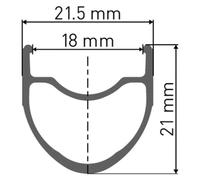 Dt Swiss Rr 411 700c 21 Symmetric Rb Vi Tubeless Road Bike Rim Silver 700C 28H 700C 28H Black