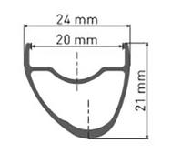 Dt Swiss Rr 421 Disc Rim 700 - 28´´ 24H Black