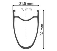 Dt Swiss Rr 511 32 Mm Std Vi Tubeless Road Bike Rim Silver 700C 32H 700C 32H Black