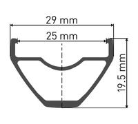 Dt Swiss X 1900 Spline 25 29´´ Cl Disc Tubeless Mtb Front Wheel Black 15 x 110 mm 15 x 110 mm Black