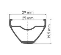 Dt Swiss X 432 Disc Rim 29´´ 28H Black