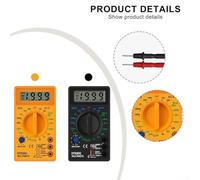 DT830G Multimeter LCD Voltage, Current, Resistance Tester Perfect for Educational and Professional Use (Yellow)