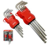 DT85524 Dekton 17pc Allen Key and Torx Security Bit Set - Metric Hex/Torx Keys, Carbon Steel