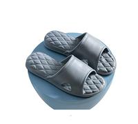 DTACBNEUZ Cloud Slides Men And Women Bathroom Slippers Thickened Soft Home Indoor Slippers Odorless Sandals Female Summer Trend Shower Shoes(Dark Grey,37-38)