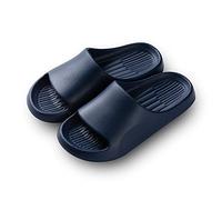 DTACBNEUZ Cloud Slides Slippers Female Summer Soft Bottom Bathroom Indoor Home Home Thick Bottom Couple Parent-child Sandals Outdoor Shower Shoes(Dark Blue,40-41)