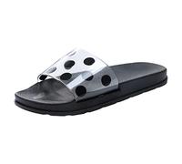 DTACBNEUZ Cloud Slides Summer Personality With A Hundred Polka Dot Slippers Female Outdoor One Word Drag Soft Bottom Home Household Bathroom Sandals Shower Shoes(A,40/41)
