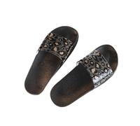 DTACBNEUZ Cloud Slides Summer Personality With A Hundred Polka Dot Slippers Female Outdoor One Word Drag Soft Bottom Home Household Bathroom Sandals Shower Shoes(C,40/41)