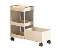 DTACBNEUZ File Cabinet Bookshelf Under the Desk, Movable Floor Book Storage Rack, Simple Bookcase, Organizer Beside the