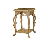 DTACBNEUZ Plant Stand Mahogany Bonsai Stool Pedestal, Hollow Out Carving Vase Teapot Sculpture Base(Large)