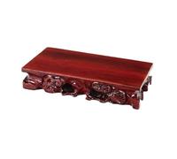 DTACBNEUZ Plant Stand Rectangular with Relief Sculpture Bonsai Base, Flower Vase Teapot Display Stand(XS)