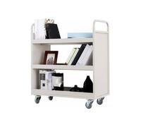DTACBNEUZ Utility Cart Silent Book Carts Library Flatbed Mobile Small Archive