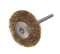 Dtacke 20pc 25MM/0.98"Brass Wheel Brush Brass Polishing Brush for Dremel Rotary Grinder Accessories