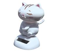 Dtaigou Bobble for Car,Cat Solar Powered Dancing Dashboard Decor - Cartoon Statue Interior Decor for Driver Friends Road Trip Scooters Vehicle Sedans Truck Auto Desk Birthday