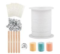 Dtaigou Candle Wick Kit | Long-Lasting Candle String Cotton Candle Wicks | Innovative Smokeless Wick Candle Wick Roll for Date Engagement Wedding