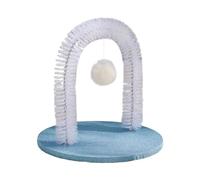 Dtaigou Cat Rubbing Post | Cat Arch Groomer Scratching Massager Board | Grooming Rubbing Post Scratching Pad Massage Brush Hair Remover Pet Toys for Head Back Kitten