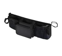 Dtaigou Cup Holder for Double Stroller - Foldable Lightweight Organization 3 Compartments, Stroller Organizer with Cup Holder, for Daily Travel Parents Home Outdoor Camping