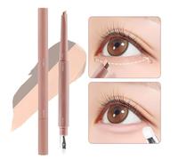 Dtaigou Eye Highlighter Stick - Two-color Silkworm Brightening Concealer Under Eye | 2.5g Correct Dark Circles Eyeshadow for Women Face Travel Youth Girl Birthday Party