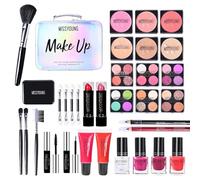 Dtaigou Full Makeup Kit for Women - Beginner Makeup Kit | Full Start Cosmetics Set for Women and Girls, Includes Cosmetics, Makeup Tools and Portable Case