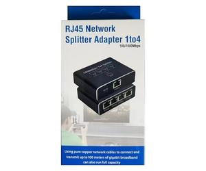 Dtaigou Internet Splitter - 1-to-4 Network Switching Adapter - High-Speed Network Extension Connector, Gigabit Network Switching Adapter For Desktop Computer PC Laptop