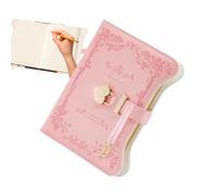 Dtaigou Lock Diary - B6 PU Leather Hardcover Notebook with Lock and Key,360 Pages, Secret Diary, Cute Journals for Women Girls, Diary Planner