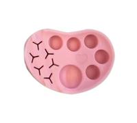 Dtaigou Makeup Palette Tray, Reusable Makeup Brow Palette, Multifunction Silicone Tray Plate with Tool Holder, Easy to Clean Lash Lift Accessories Tint Mixing Tool for Home Travel