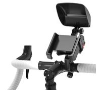 Dtaigou Phone Mount for Bike - 360 Degree Rotating Scooter Phone Stand - Shock Rain Proof Handlebar Phone Holder for Beach Camping City Riding Trail Adventure Commuting Mountain Biking