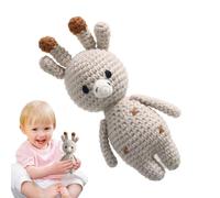 Dtaigou Rattle Toy for Babies,Crochet Handmade Grab Shake Rattle - Soothing Teether Toy, Easter Basket Stuffers, Educational Baby Shower Decor for Boys Girls