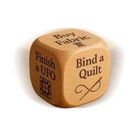 Dtaigou Sewing Dice | Handcrafting Decision Dice | Wooden Tasks Tool for Sewing Handcrafting Workplace Studio Home Quilting Weaving Embroidery Crocheting Winding
