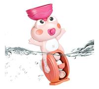 Dtaigou Shower Toys, Water Tub Toys, Suction Cup Frog Shape Water Educational Sensory Play Game for Home Pool Hotel Age 3+ Girls Boys Travel Outdoor