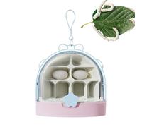 Dtaigou Snail Observation Box, Clear Ventilated Safe Escape-Proof Critter Carrier, Reptiles Container Cage For Backyard Hunting Classroom Science Project Camp