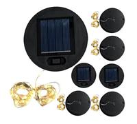 Dtaigou Solar Lights Outdoor Replacement, Solar Lantern String Lights Solar Lantern Replacement Top - Warm Yellow Solar Lantern Accessories Solar Replacement Lights for Gardens Yards