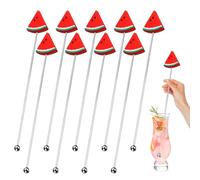 Dtaigou Stirrers for Mixed Drinks | Watermelon Stainless Steel Beverage Stir Sticks | Cocktail Mixing Stirrer, Bar Mixing Stick for Stirring Cocktails and Drinks,