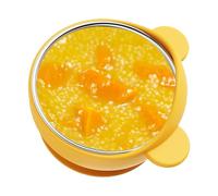 Dtaigou Suction Bowls for Baby, Scientific Feeding Baby Food Bowls, Stainless Steel Inner Dish Toddler Feeding Utensils for Kids Travel Dinner Snack Food
