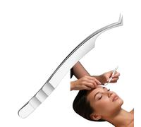 Dtaigou Tweezers for Lashes - Curved False Lash Tweezers,Stainless Steel Eyelash Grafting Tool Makeup Aid for Daily Grooming Girls Facial Women Morning Date Salon Travel Home
