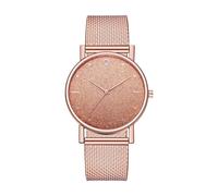 Dtaigou Women's Watch, Elegant Glitter Mesh Bracelet Watch - Women's Waterproof Glitter Mesh Strap - Meetings, Travel, Business, Birthdays, Exams, Pink Gold, Se référer au descriptif, Bracelet