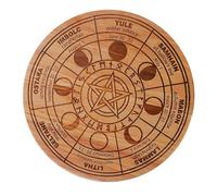Dtaigou Wooden Pendulum - Round Pendulum Board for Spiritual Guidance,Carven Board, Metaphysical Message Board, Dowsing Divination Board for Divination & Spirit