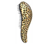 Dtangler Hair Brush hair brush for easy combing leopard yellow