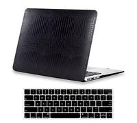 DTangLsm Case Fit MacBook Pro 13 Inch 2022 A2338 M2 A2251 A2289 A2159 A1989 A1706 A1708 Premium Leather Hard Shell Case&Keyboard Cover Laptop Protective Cover for 13'' Mac Pro 2016-2022 Release,CBlack