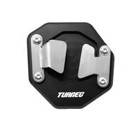 DTASMBD Foot Side Stand Enlarger Motorcycle Side Stand Plate Pad For Aprilia TUAREG 660 2021 2022 Foot Pads Kickstand Support Pad Extender Extension(Black)