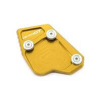 DTASMBD Foot Side Stand Enlarger Motorcycle Side Stand Plate Pad For BMW K1600GT K1600GTL K1600 GT GTL 2011-2015 Foot Pads Kickstand Support Pad Extender Extension(Gold)