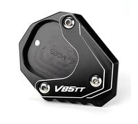 DTASMBD Foot Side Stand Enlarger Motorcycle Side Stand Plate Pad For Guzzi V8S TT V85TT 2020-2022 2021 V85TT Foot Pads Kickstand Support Pad Extender Extension(Black)